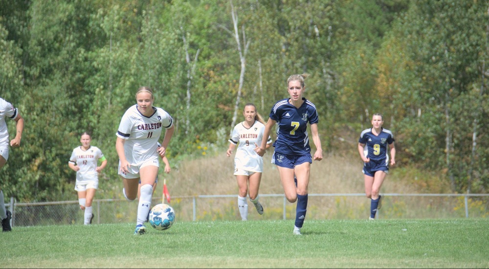 Mary Whiffen chases down a ball - Mark Wilson